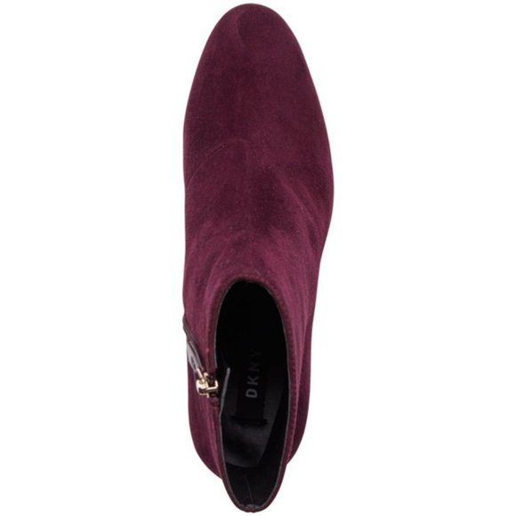 SALE! ✅ DKNY Corrie Ankle Boots in Burgundy Suede 9M ✨ BNIB - Picture 8 of 17